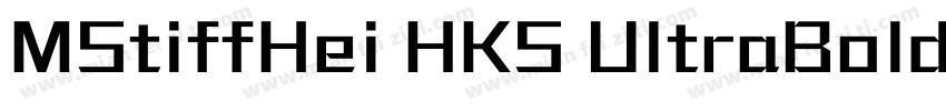 MStiffHei HKS UltraBold转换器字体转换